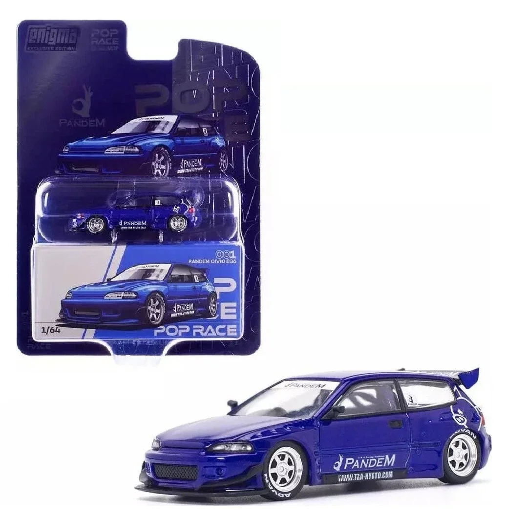 

Металлическая модель автомобиля Pop Race 1:64 Civic (EG6) PANDEM Blue Enigma Exclusive Edition PR64-PRE001, лимитированная серия