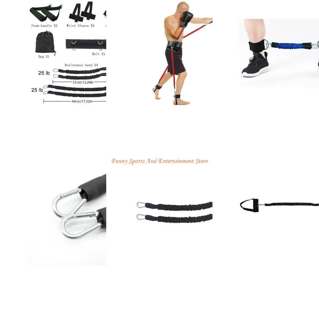 C4DE Fitness Resistance Bands Set Bouncing Strength Training Equipment Bounce Trainer