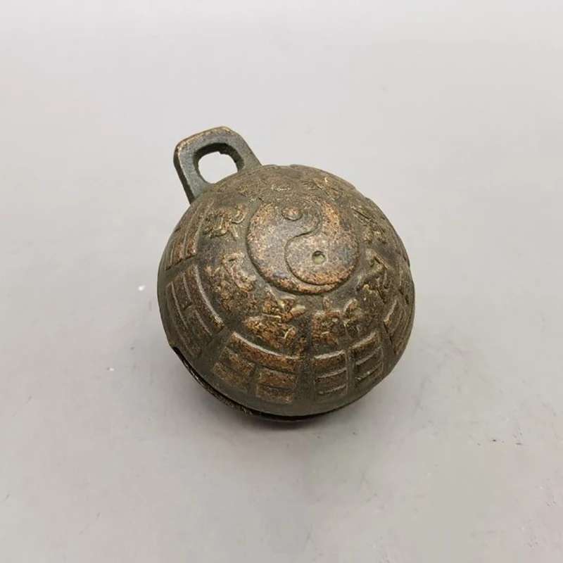 pendant, antique copperware collection, brass bell, cowbell hanging ornament, handicraft