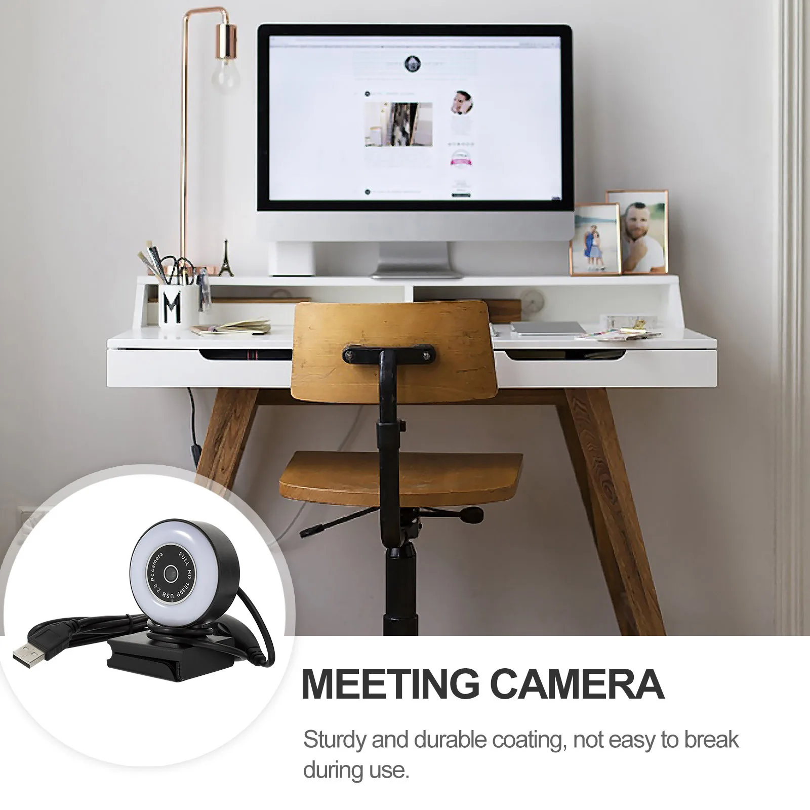 

5Mp Touch Control Computer Camera 1080P Hd Webcam Fixed Focus 95 Degree Wide Angle Built-in Mic Noise Reduction Live Streaming