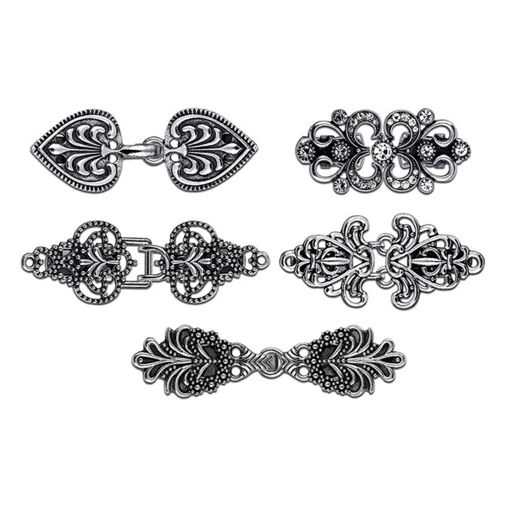 

5 Pcs Sweater Clip Women Shirt Clips Vintage Retro Shawl Alloy Dress Collar Women's Miss