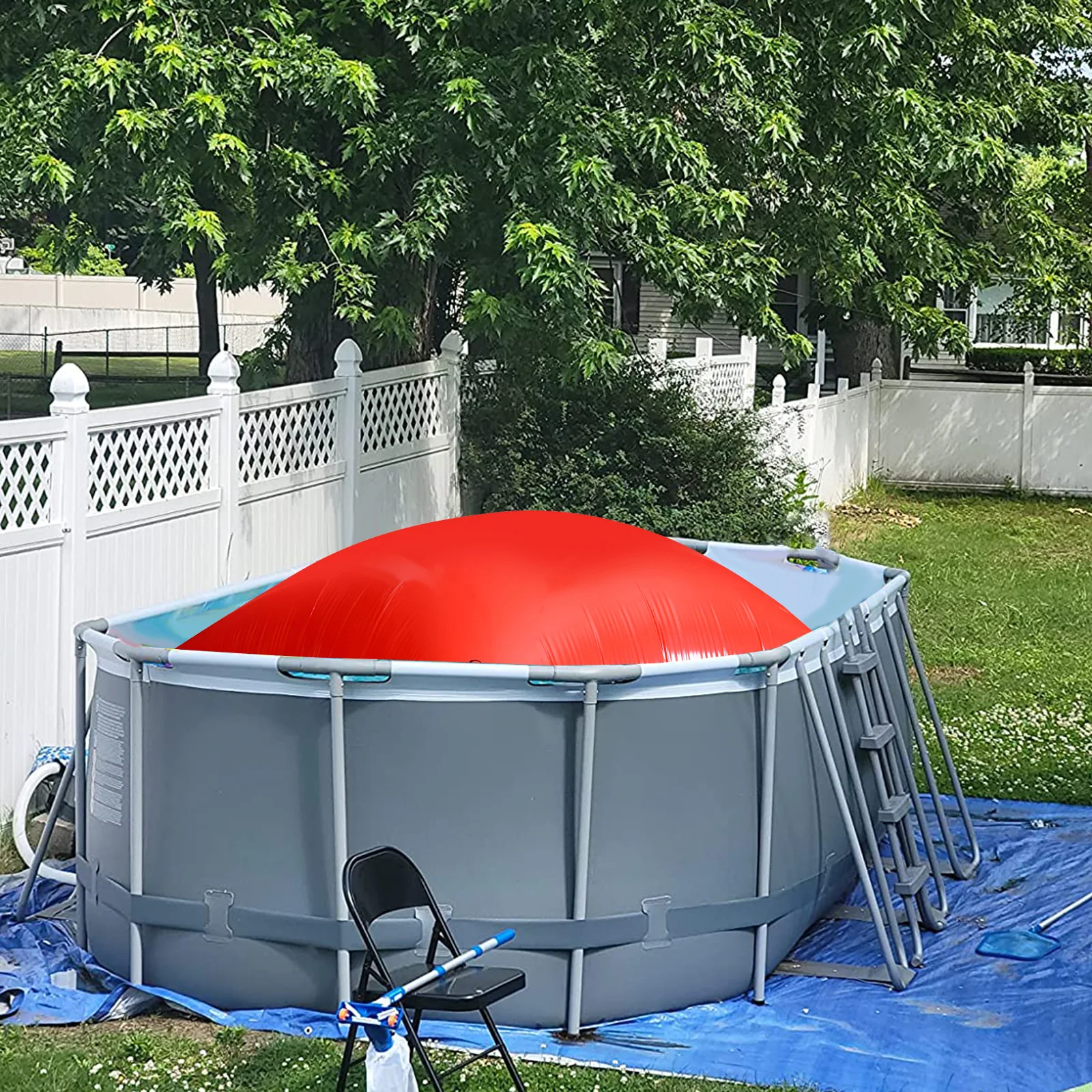 Air Pillow Thick Cold-Resistant Protective Cover for Outdoor Swimming Pool,Inflatable Swimming Pool Pillow,Floating Air Cushion