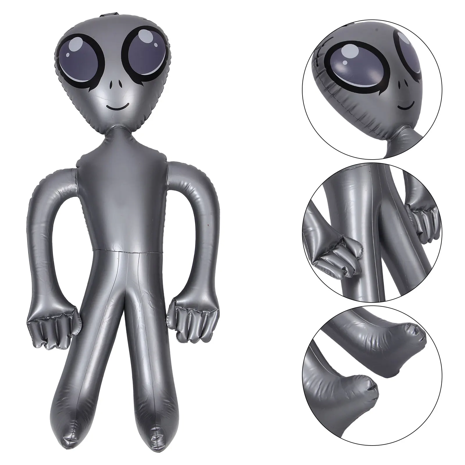 

Huge PVC Inflatable Alien Balloon Model Halloween Bar UFO Alien Balloon Decoration Kids Birthday Outer Space Balloon Boy Favor