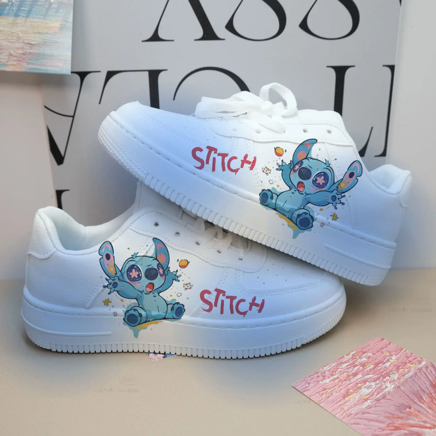 

New Disney women cartoon Stitch Casual shoes soft sports shoes for girlfriend gift EU size 35-44