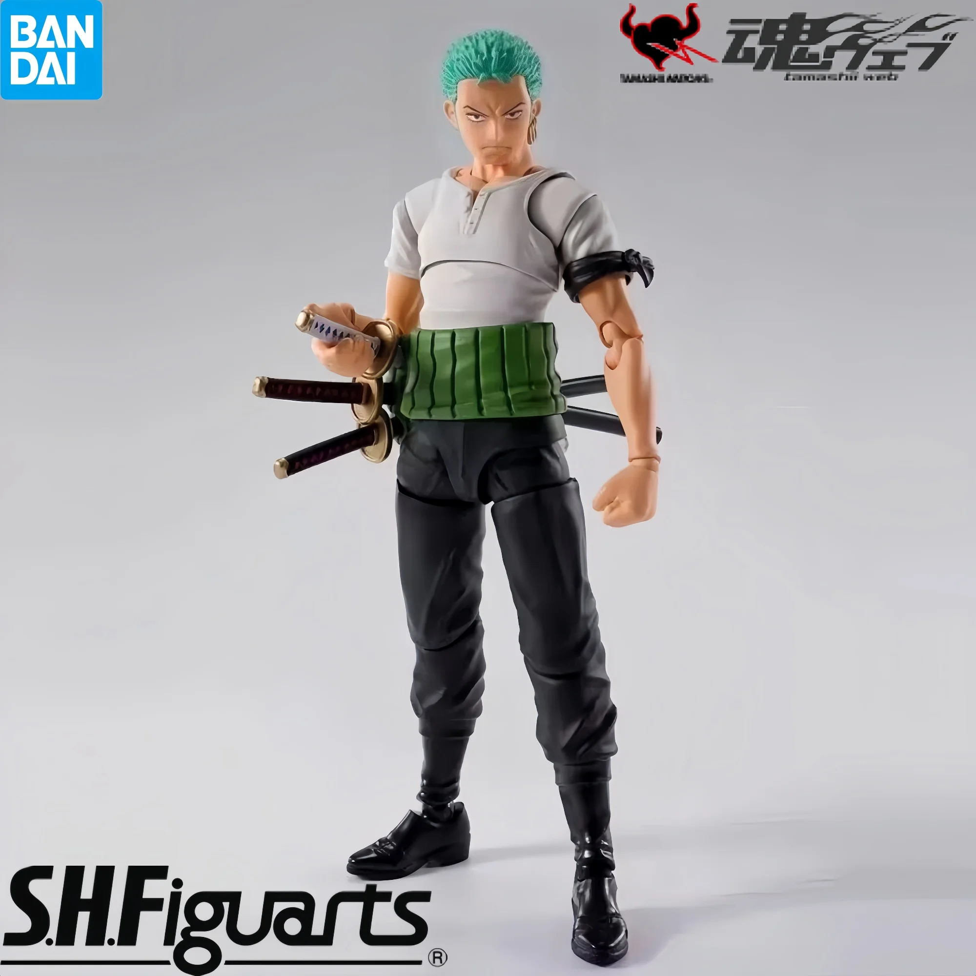 

Genuine In Stock Bandai S H Figuarts One Piece S.h.figuarts Roronoa Zoro Action Figures Collections Ornaments Gift Original Gift