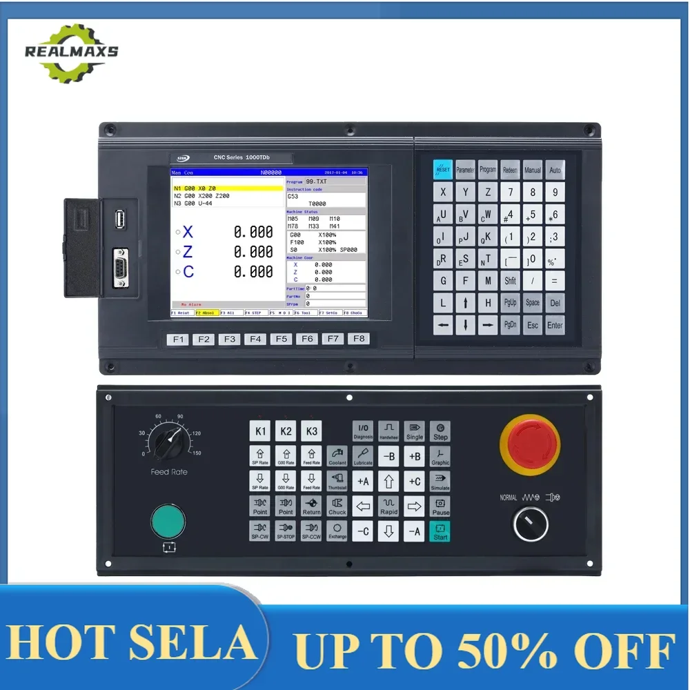 The most ideal 3-axis CNC lathe controller for CNC CNC1000TDb-3 retrofitted lathes and turning centers