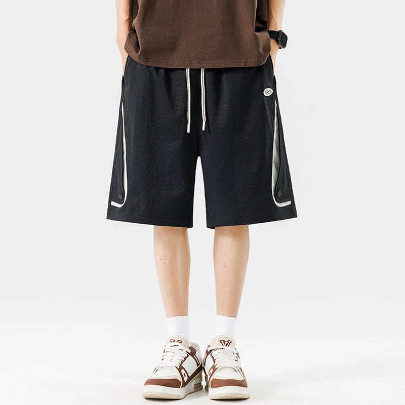 8XL Plus Size Cargo Shorts Men Summer Shorts Fashion Casual Pocket Patchwork Design Short Pants Elastic Waist Male Big Size 8XL