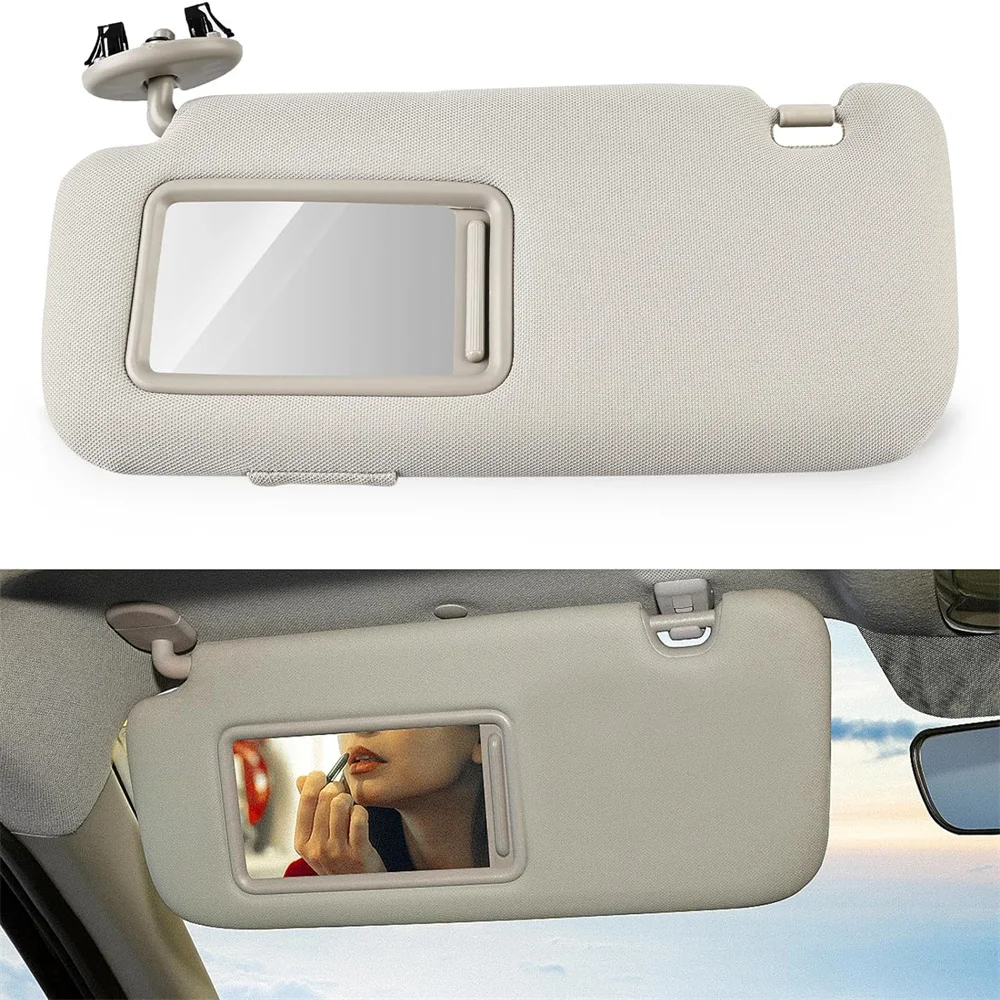 For Toyota Auris Corolla 2010 - 2013 Car Interior Sun Visor With Mirror Grey Beige Sun Shade Left Right Driver Passenger Side