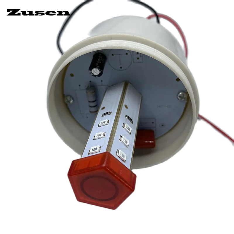 Zusen TB72D 12V 24V 110V 220V colore rosso piccola luce lampeggiante allarme di sicurezza segnale stroboscopico avvertimento lampada a LED