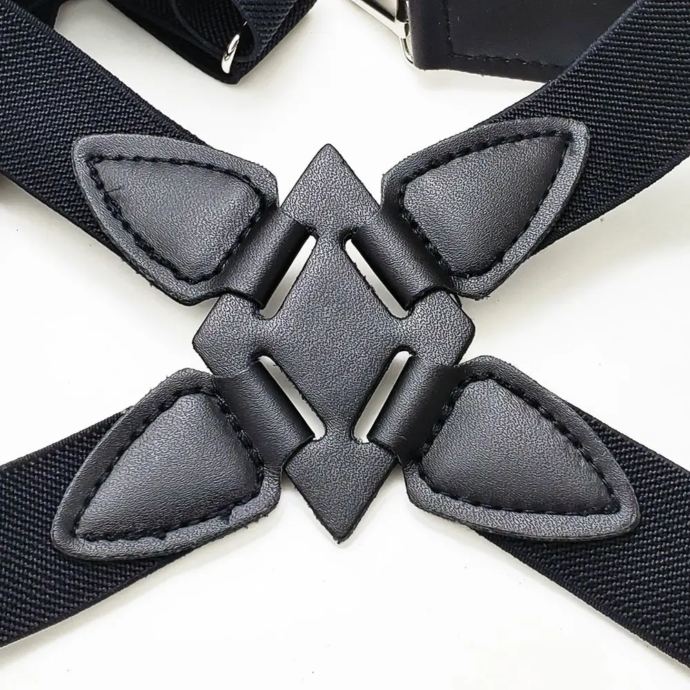 Clip Shoulder Strap Trousers Braces X Back Shirt Clip Hanging Pants Clip Men's Suspenders Clips Elastic Belt Adjustable Braces