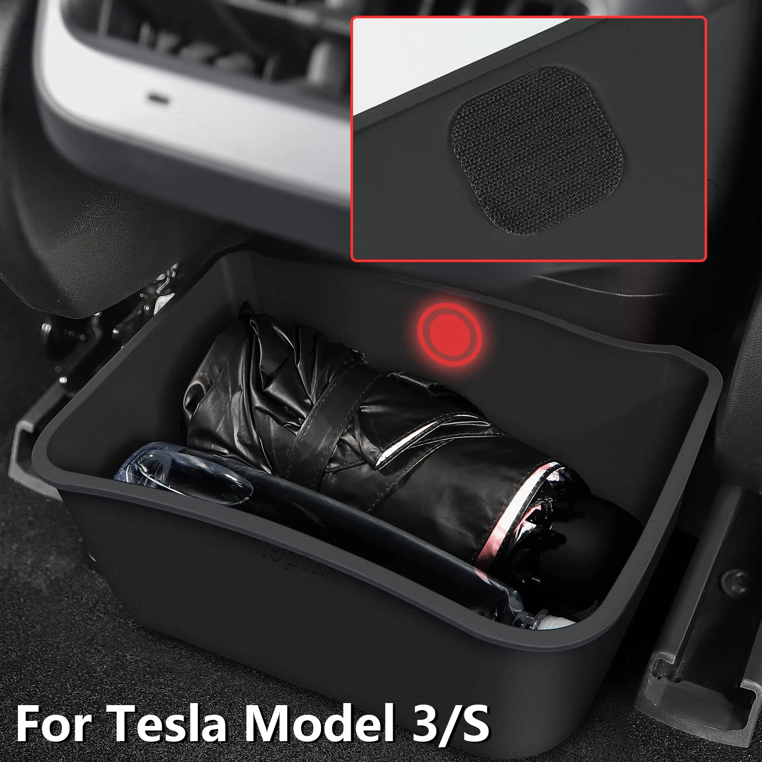 Herval per Tesla Model Y/3/S Highland scatola portaoggetti per Console centrale posteriore scatola portaoggetti per vassoio portaoggetti per sedile