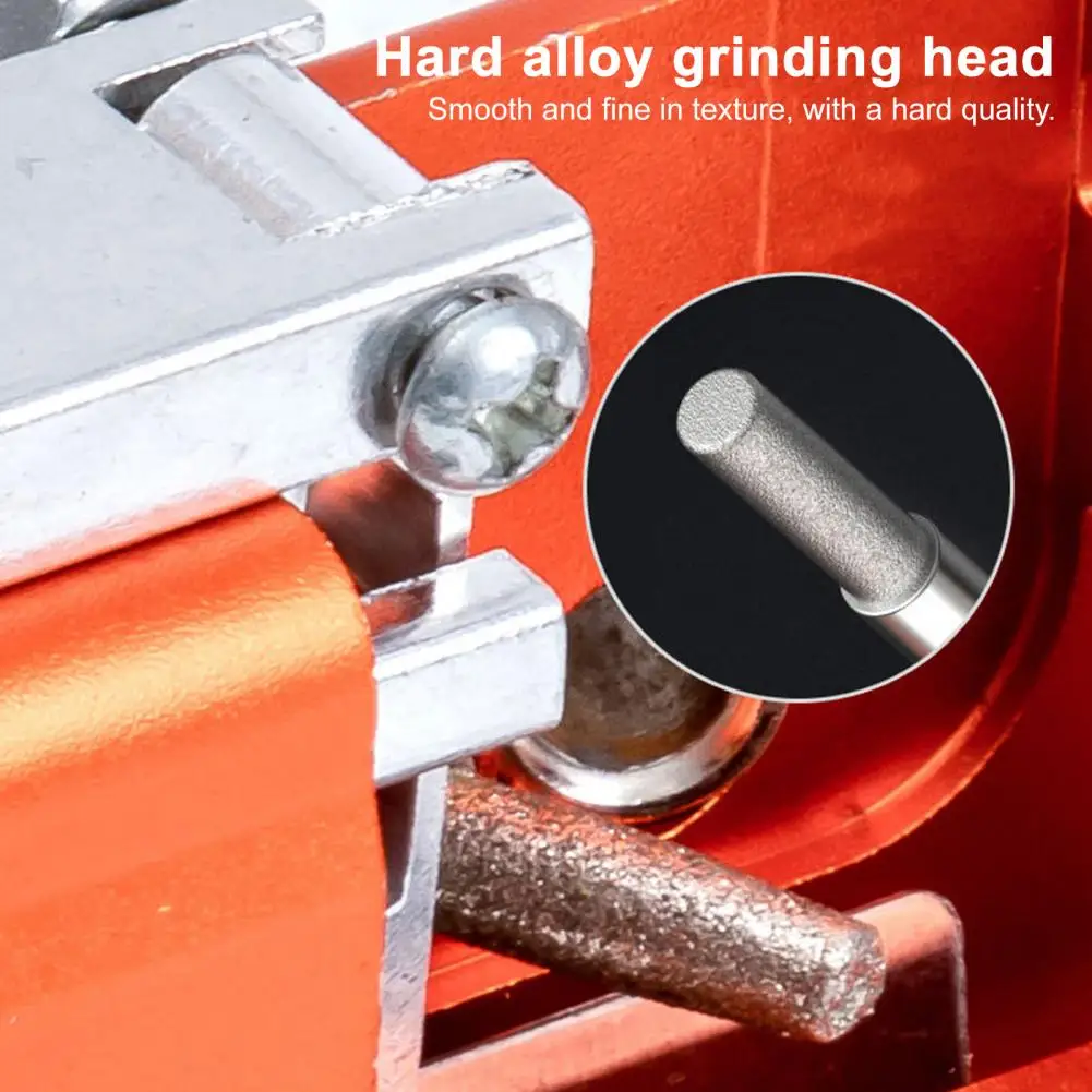Diy Chainsaw Sharpener Universal Chainsaw Sharpener with Angle Guide Interchangeable Grinding Pins Robust Stainless for Precise