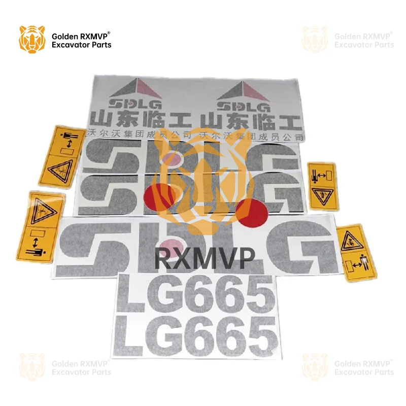 For Sdlg Lg665/675/680/685/695 Full Vehicle Stickers, Logo Labels, Decals, Excavator Accessories