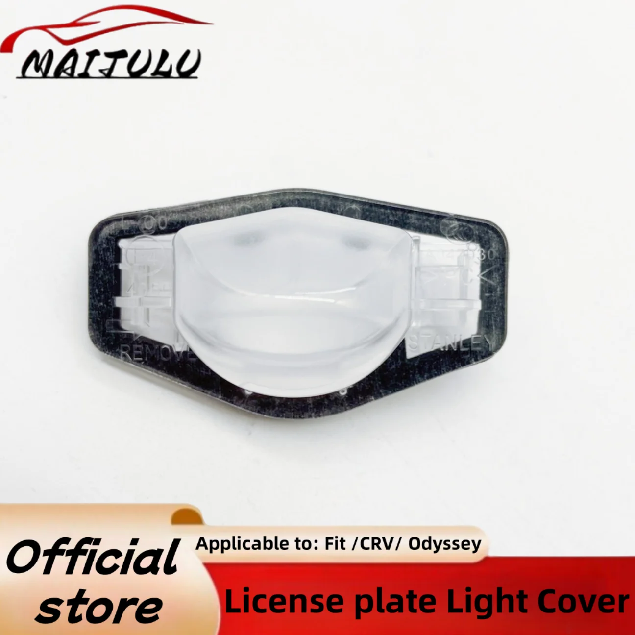 

License plate lamp shade for Honda Fit CRV Odyssey label lamp shell replacement car rear license plate lamp shade 34103SAAH01