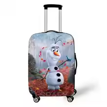 Cartoon Disney New Frozen Elsa Anna Luggage Cover Elastic Suitcase Protective Cover For Travel Bag Anti-Dust Protective Cover