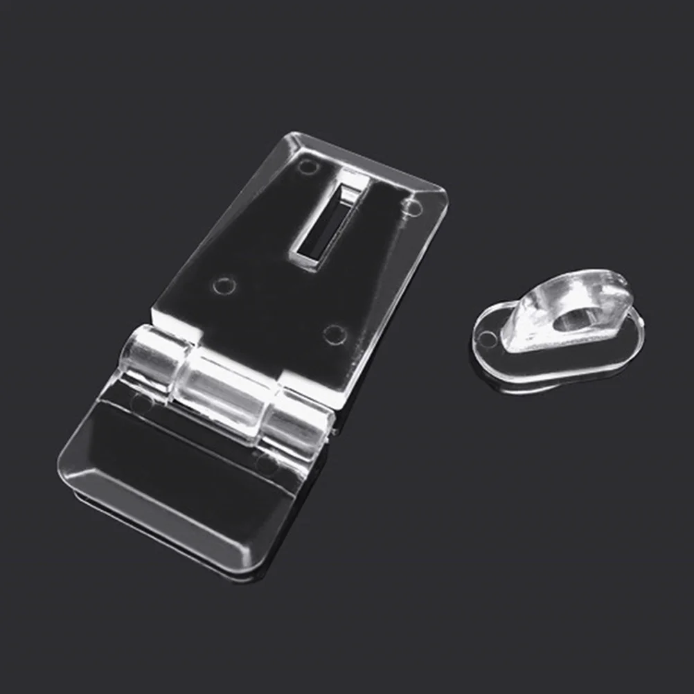 

12Sets Jewelry Box Hasps Transparent Clear Small Buckle Hinge Latch Jewelry Box Lock Replacement Decorative Accessories