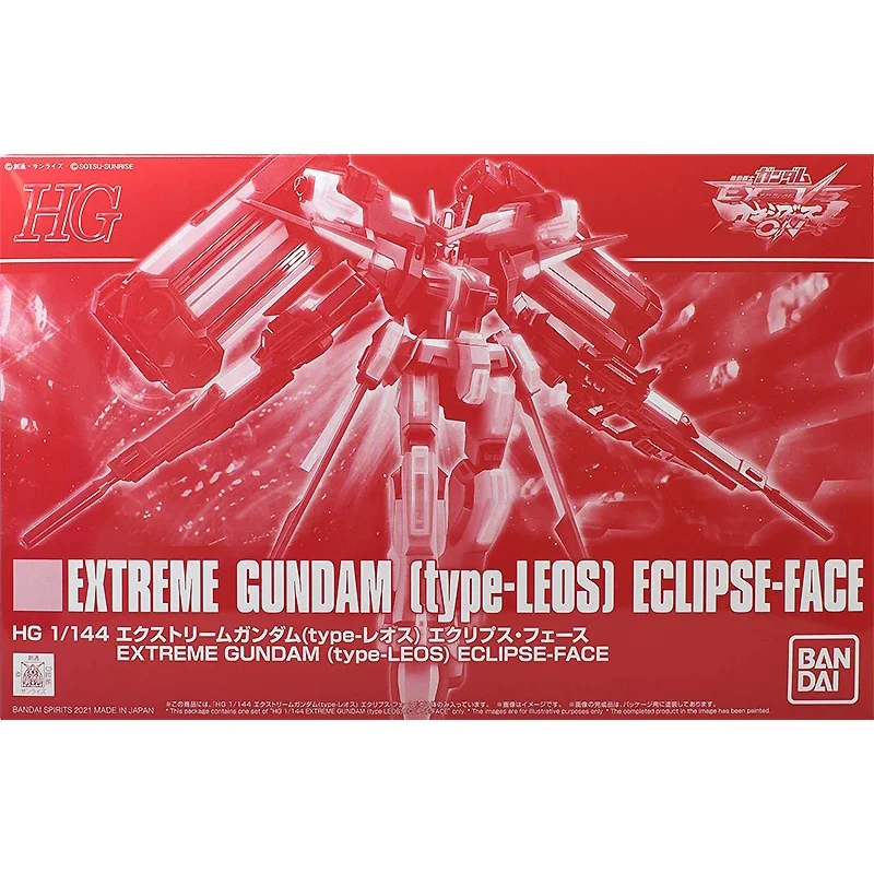 Entrega directa al contado Bandai Original Anime GUNDAM modelo HG EXTREME GUNDAM tipo-LEOS ECLIPSE-FACE figura de acción PB juguetes para niños