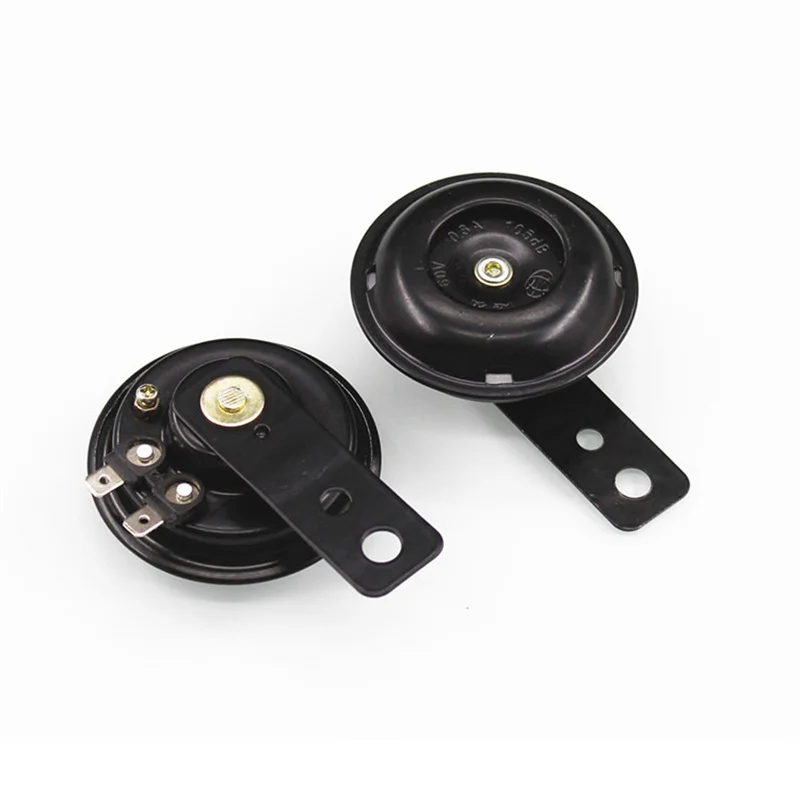 Motorcycle Electric Horn Kit 12V 48V 60V Universal Waterproof Round Loud Horn Speakers For Scooter Moped Dirt Bike ATV