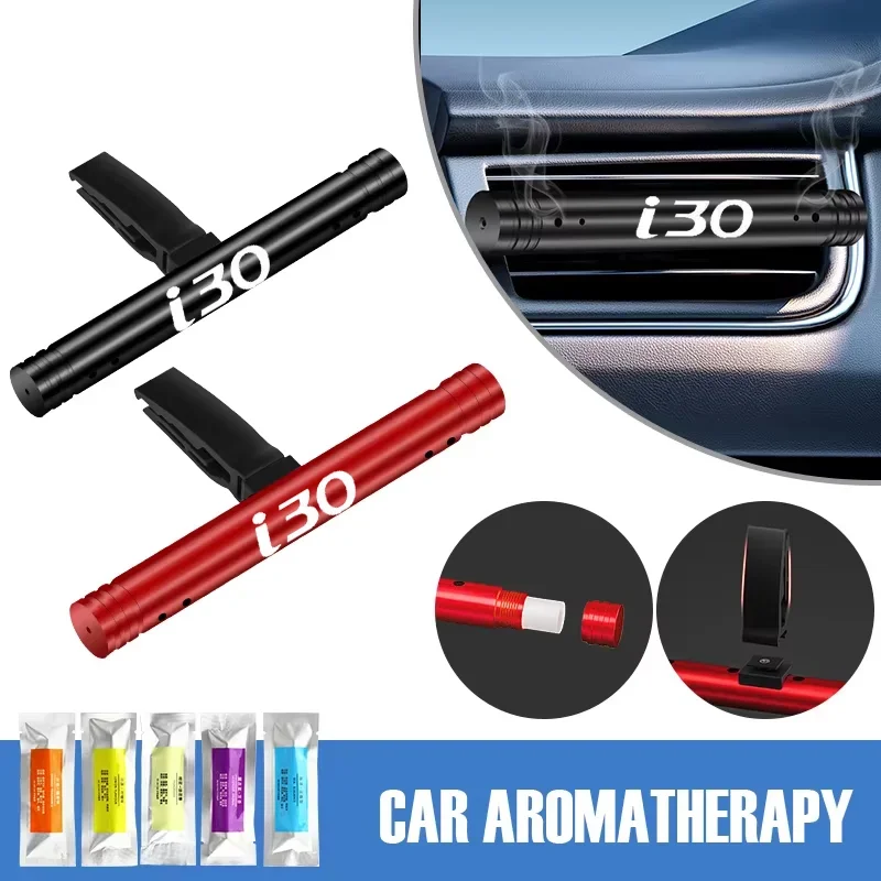 Car Air Freshener Outlet Perfume Air Conditioning For Hyundai i30 Car Lasting Solid Freshener Air Purifier Auto Accessories