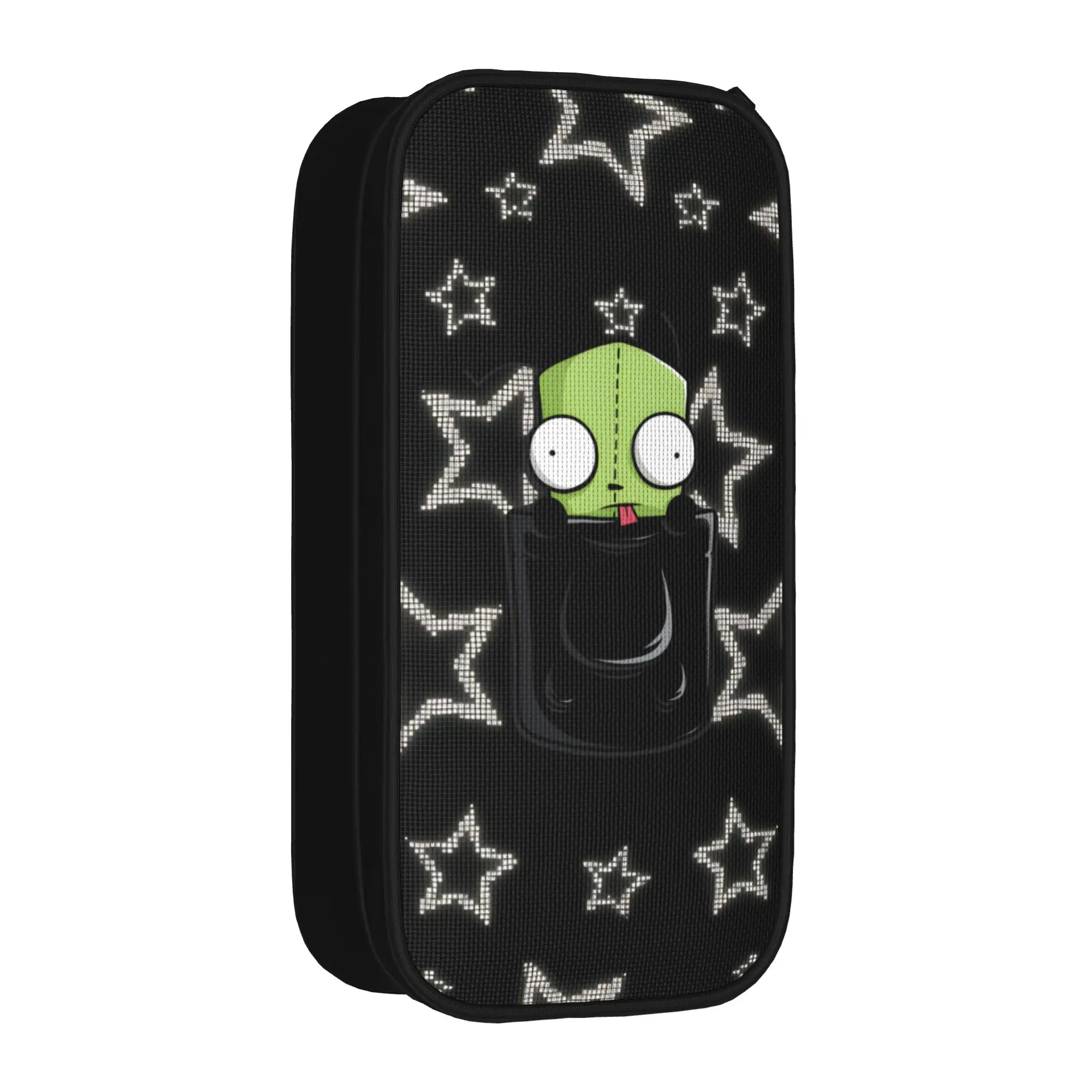 Gir Invaders Zim Cartoon Pencil Cases Lovely  Pen Holder Bags Student Big Capacity Students School Gift Pencil Box