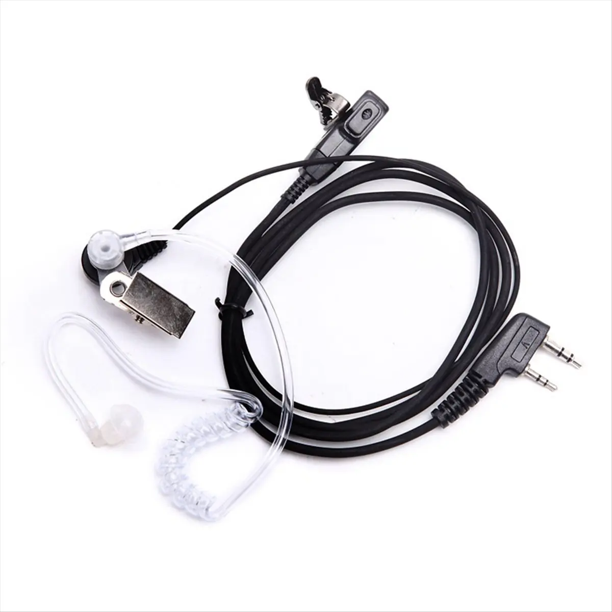 SCLS Air Conduit 2 Pin K Plug Earphone for Walkie Talkie Headset Radio Throat Mic Microphone UV-5R UV82 BF888S