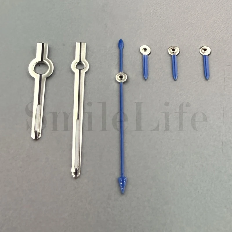 SmileLife VK63 ملحقات ساعة يد مضيئة باللون الأخضر لحركة VK63 6 أيدي مسدس أحمر أزرق أصفر