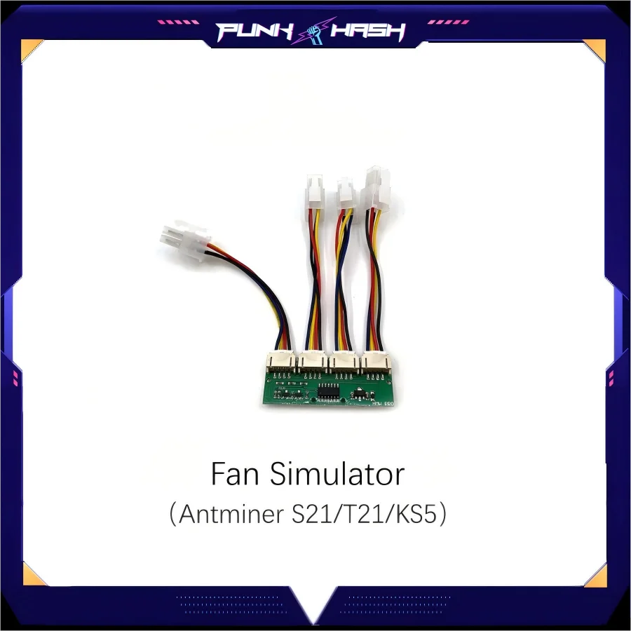 

S21XP S21 T21 S19JXP L9 Fan simulators are used for Antminer ASIC miners to modify water cooling, oil cooling, or silencers