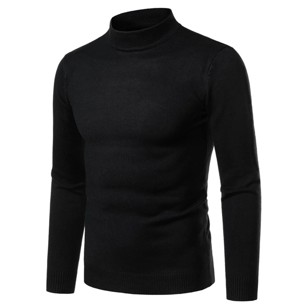 Mens Winter Half Turtleneck Sweaters Knit Pullover Sweatwear Bottoming Shirt