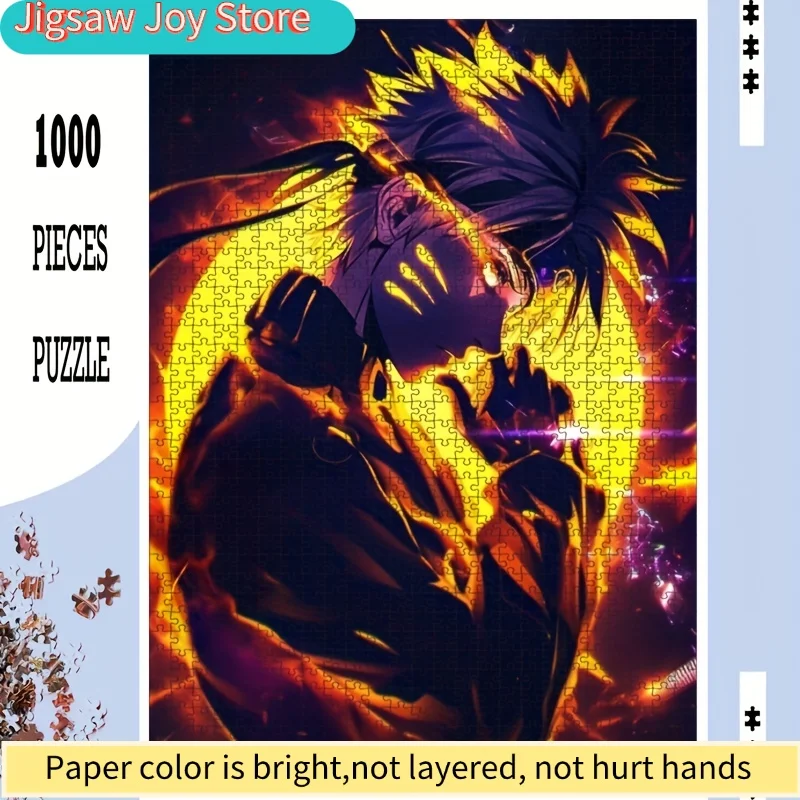 

1 коробка популярных аниме-пазлов, 50*70 см/19,7*27,6 дюймов, яркий большой пазл для взрослых, для самостоятельной сборки, домашний декор, красочный, большой семейный набор