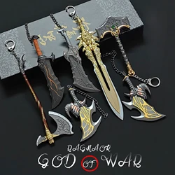 God of War 5 Game Peripherals Kratos Chaos Blade Metal Model Olympus Divine Sword Mini Weapon Decorative Toys Children's Weapons