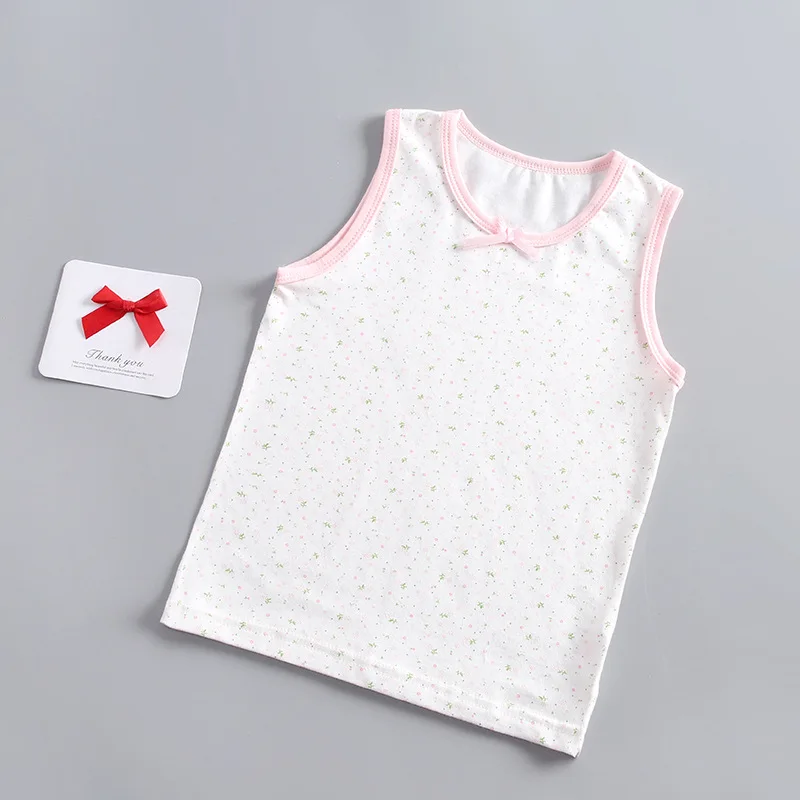 Summer Tank Tops For Girls Cartoon Underwear Young Teens In Lingerie Cotton Sport Top Children Undershirts