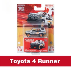 Mattel Matchbox Collector Car, edición especial de 70 años, Toyota 4 runner, modelo de vehículo, juguetes para niños, regalo de cumpleaños divertido