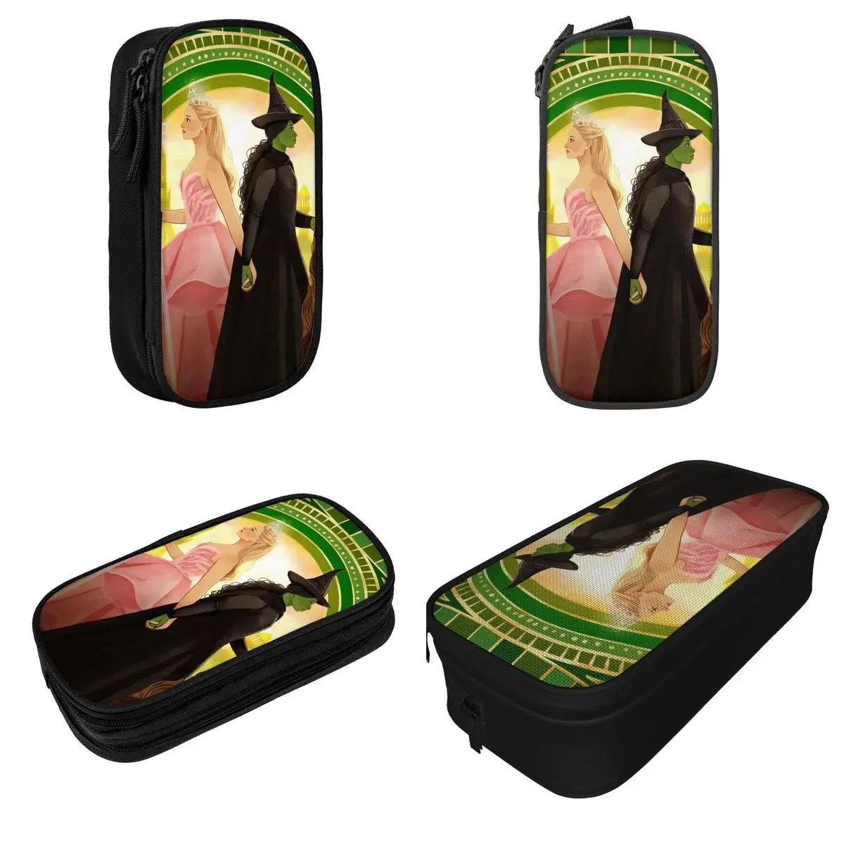 Cartoon Wicked For Good Film Pencil Cases Musical Fantasy Pen Box for Student Large Storage Bag School Supplies Gifts Stationery