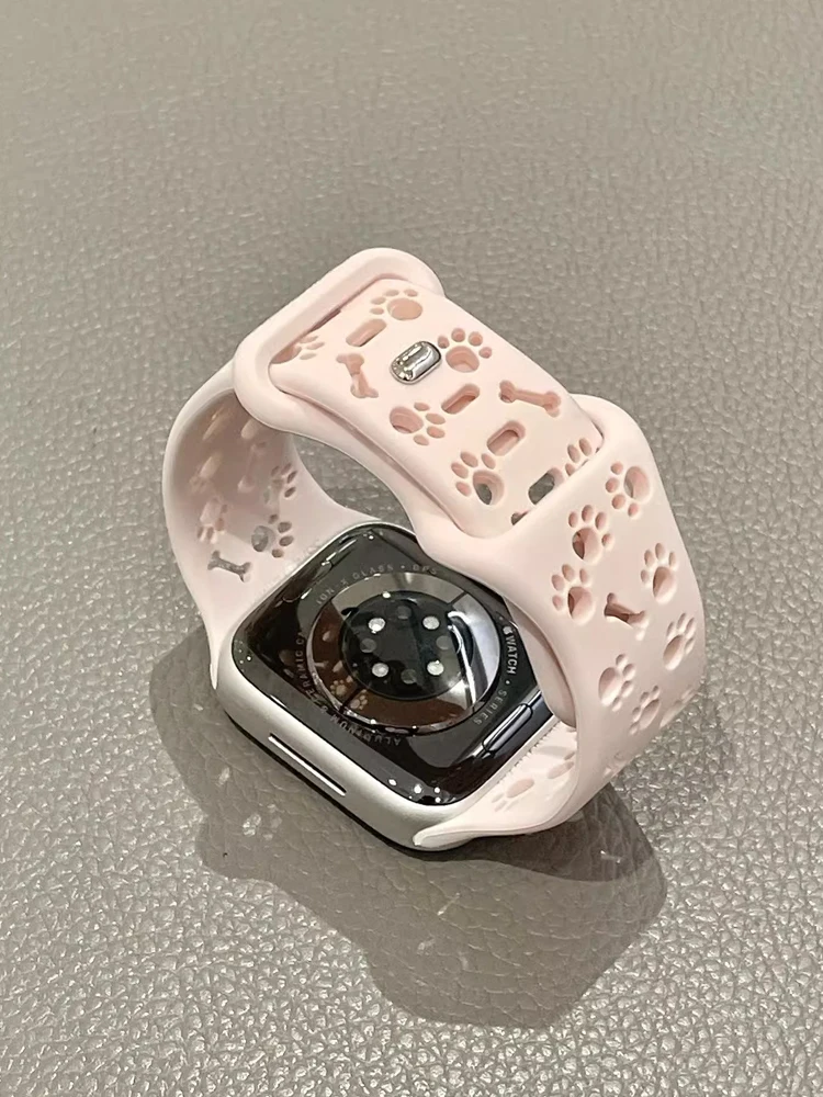 Silicone Strap for Apple Watch Band 44mm 42mm 40mm 41mm 45mm 46mm 49mm Correa Bracelet iWatch Series SE 8 9 10 7 6 5 4 3 Ultra 2