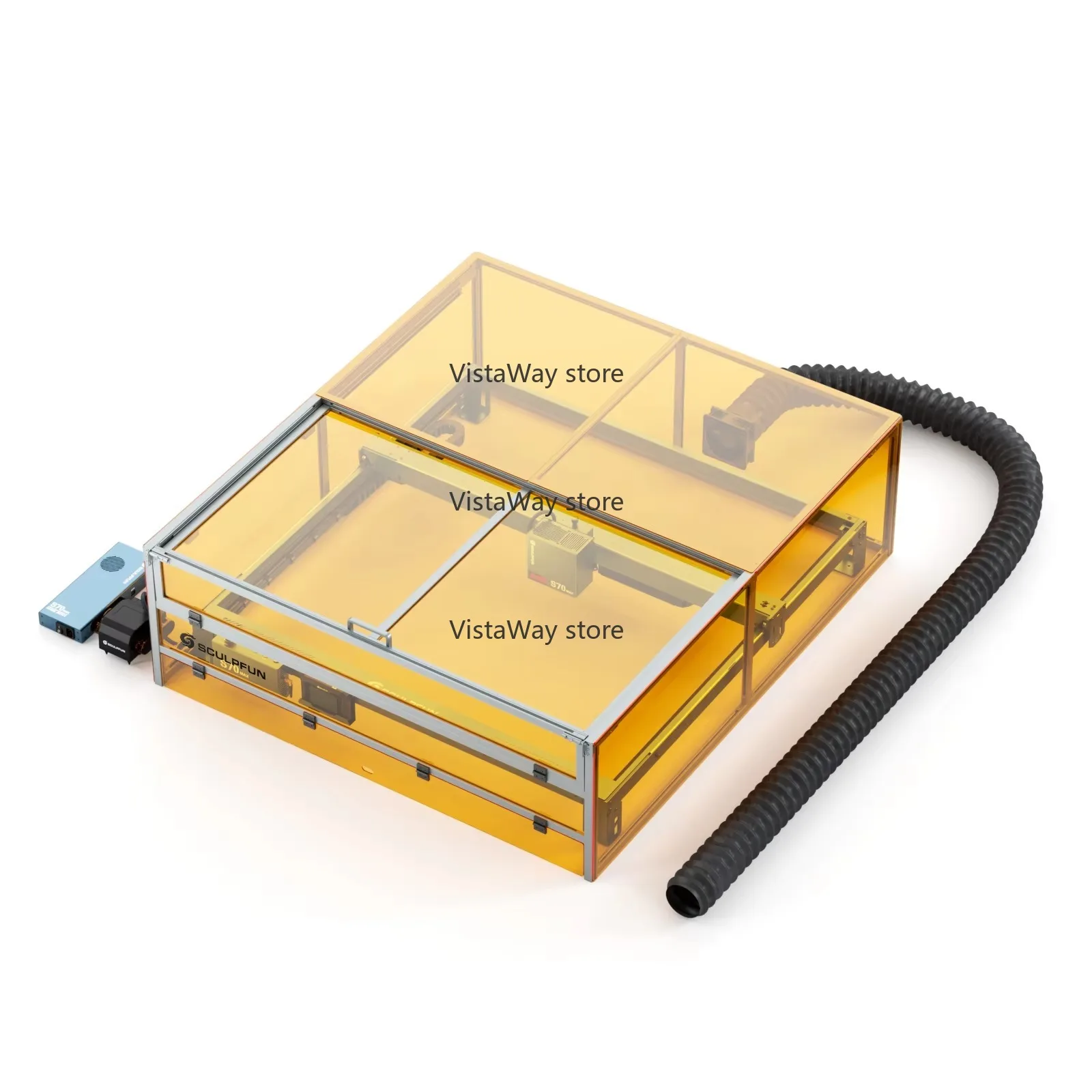 B70 Enclosure for S70 Max 70W Laser Engraver Cutter Smokeproof Fireproof with Fan