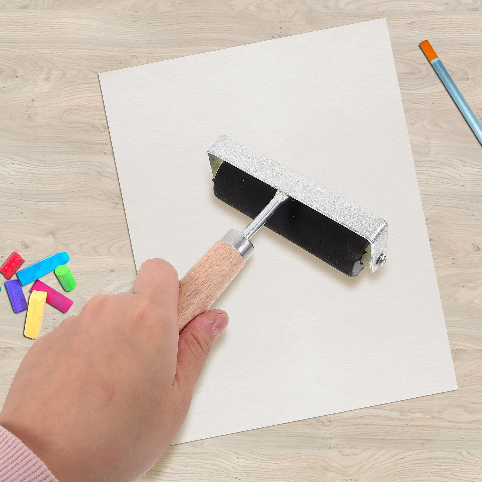 

Валики для типографской печати, роликовый аппликатор для клея, прочные и безопасные материалы, долговечность, эргономичный дизайн ручки, инструменты для печати