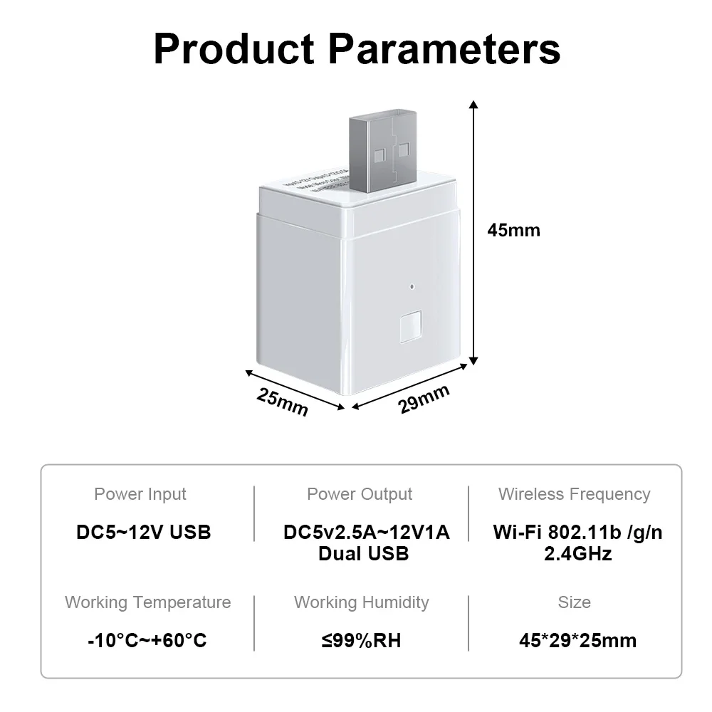 Tuya สมาร์ท WiFi Micro 1 2 3 อะแดปเตอร์ USB 5V Mini USB Power Adapter Smart Life Control ผ่าน Alexa Google Yandex alice