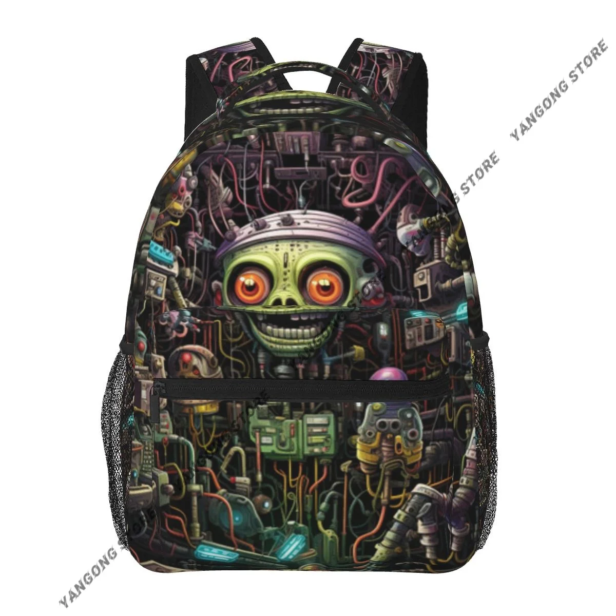 2026 Unisex Fantasy Alien Robot Female Travel Daypack Laptop Backpack Book Schoolbags Feminina School Casual Women Bag