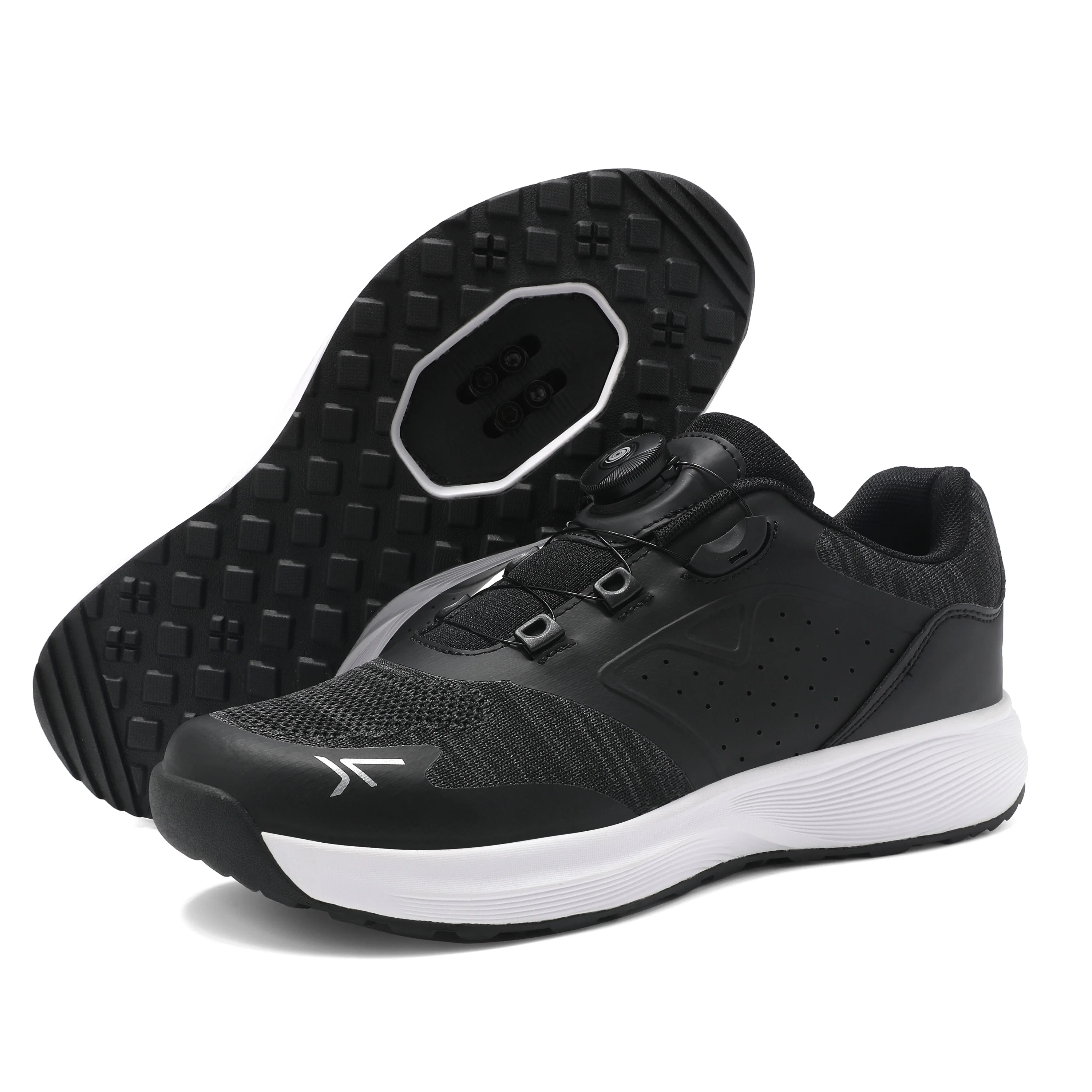 

New Professional Cycling Shoes Unisex Rotating Buttons Breathable Comfortable Anti Slip Casual Assistance Riding Sneakers
