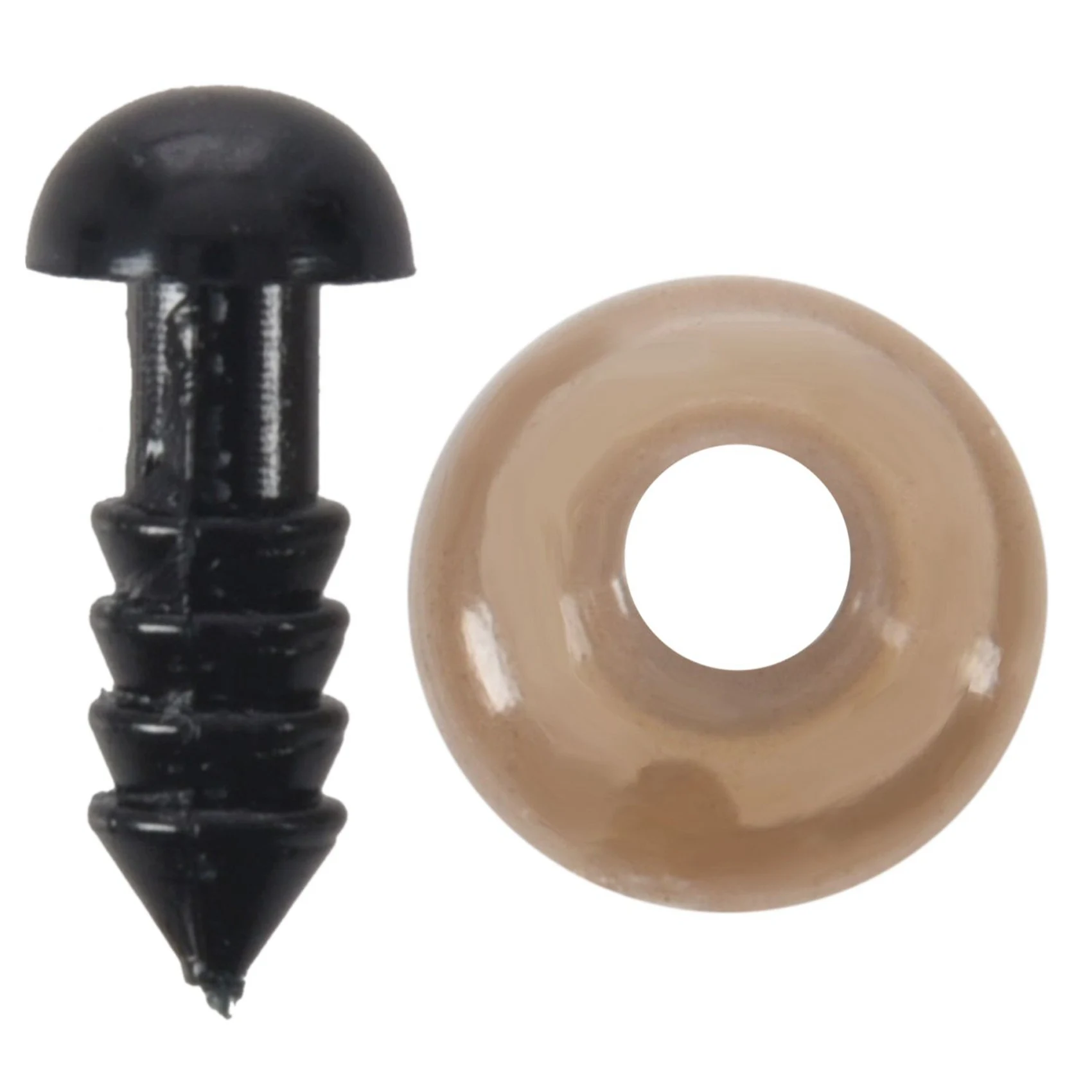 AB11-300Pcs 6Mm Black Plastic Safety Eye Washers For Teddy Eyes Puppet Craft