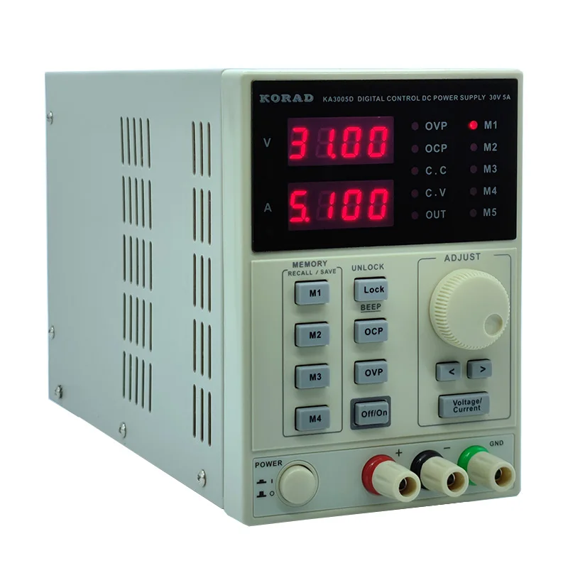 고정밀 조정 가능한 디지털 DC 전원 공급 장치, 과학 연구 서비스 실험실용, 220V KA3005D, 30V/5A, 0.01V 0.001A