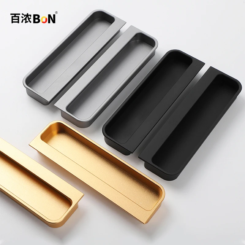 

BON Recessed Drawer Pulls Invisible Recessed Pulls Closet Doors Cabinet Door Pulls Hidden Pulls Simple Style