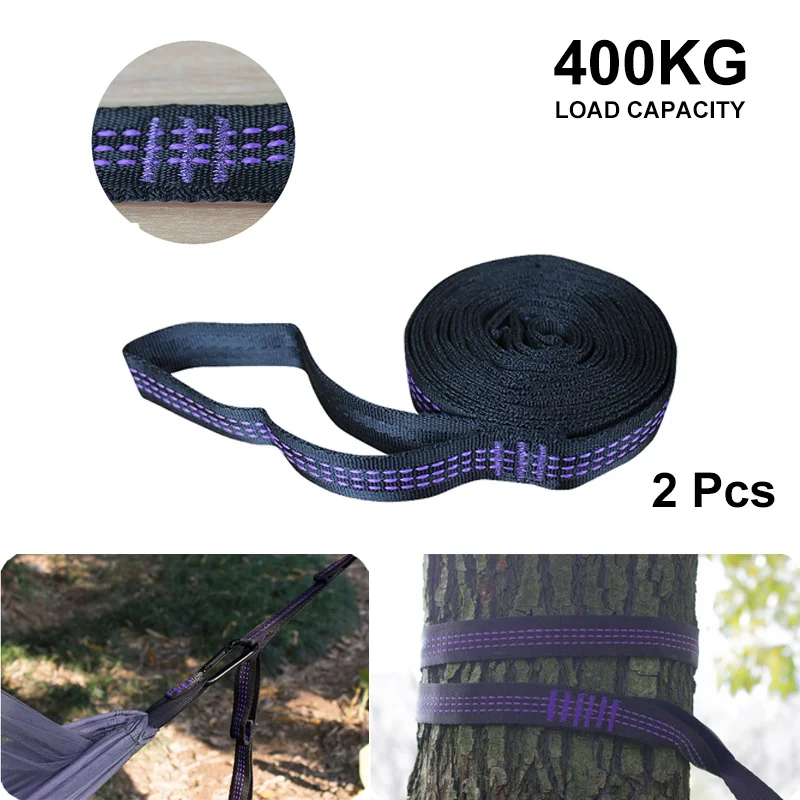 Correias ajustáveis da rede de 2.8/3m com laços da curvatura capacidade do urso 400kg árvore exterior pendurado correia aérea da corda da correia da rede da ioga