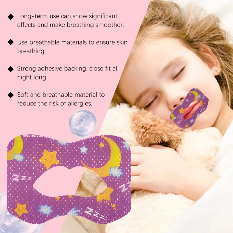 Nasal Breathing Support Mouth Strips Anti-snoring Ventilation Reduce Snoring Mouth Ventilation Sealing Patch Adult Night Sleep