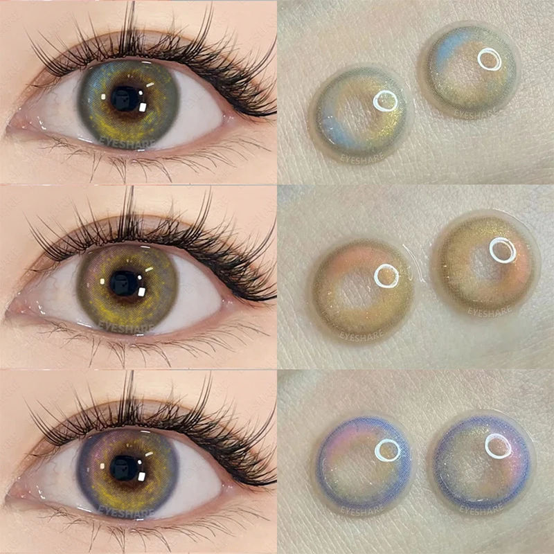 AMARA new style 1 Pair Color Contact Lenses with Natural Eye Contact Lenses Blue Brown Green Lenses Pupils Beauty Color lens