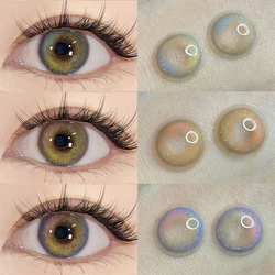 AMARA-Lentilles de Contact Naturelles pour les Yeux, Nouveau Style, Bleu, Marron, Vert, miles des Pupilles, 1 Paire