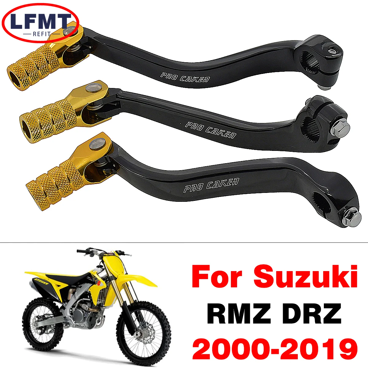 

Складной рычаг переключения передач CNC для Suzuki RMZ250 RMZ450 RMZ 250 450 400 DRZ400S DRZ400E DRZ400SM 2000-2019