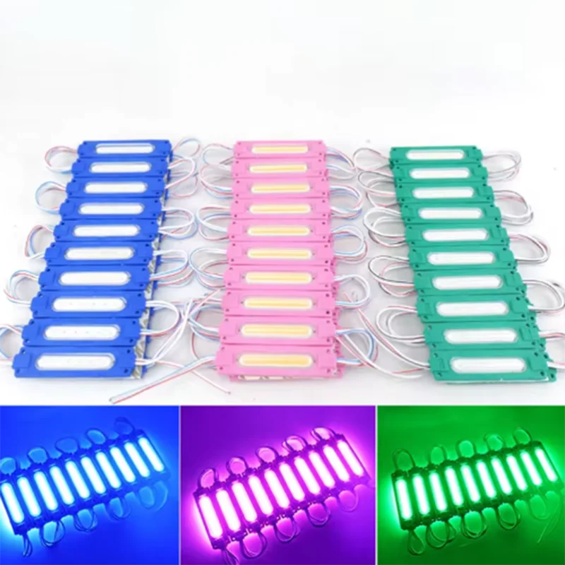 NEW 100/20pcs 24V White Color COB LED Injection Module High Bright 2.4W Waterproof for LED Sign Backlight Advertise Lighting