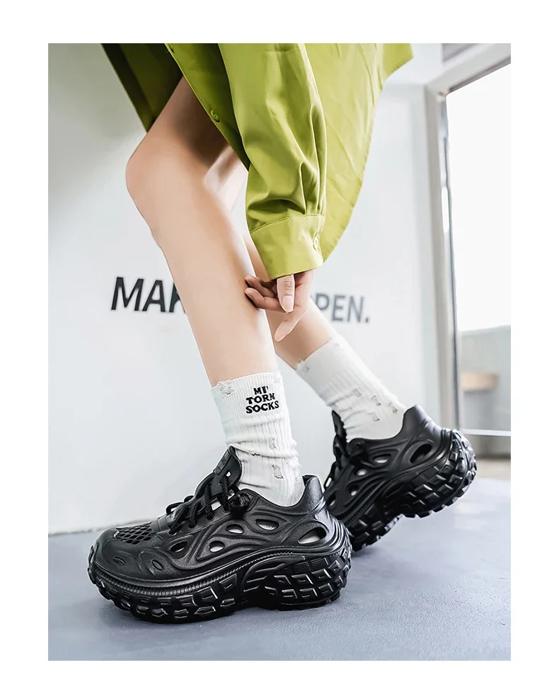 2025 neue Sommer Mode Liebhaber Sandalen EVA Baotou männer Sandalen Outdoor Dicken Boden Loch Schuhe Luxus Strand Männer garten Schuhe – Detail 19