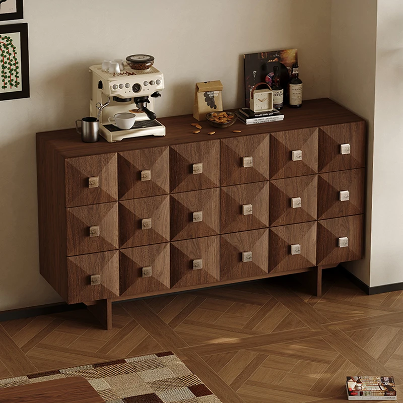 Modern solid wood home luxury environmental protection living room dining room sideboard 4